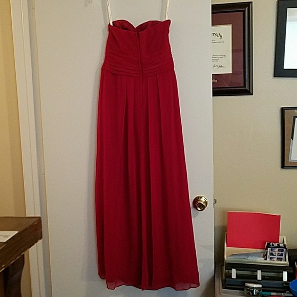 David Bridal's Sweetheart Bridesmaid Long Dress - Picture 2 of 3